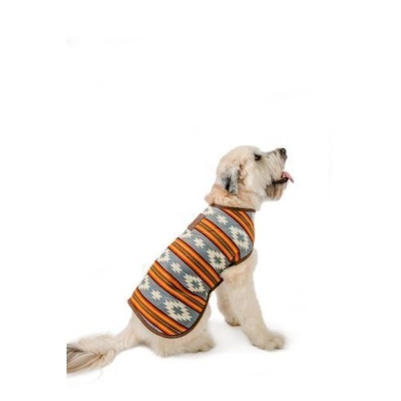 Chilly Dog Denim Southwest Wool Dog Blanket Winter Coat Sizes XS-XXL - Picture 4 of 5